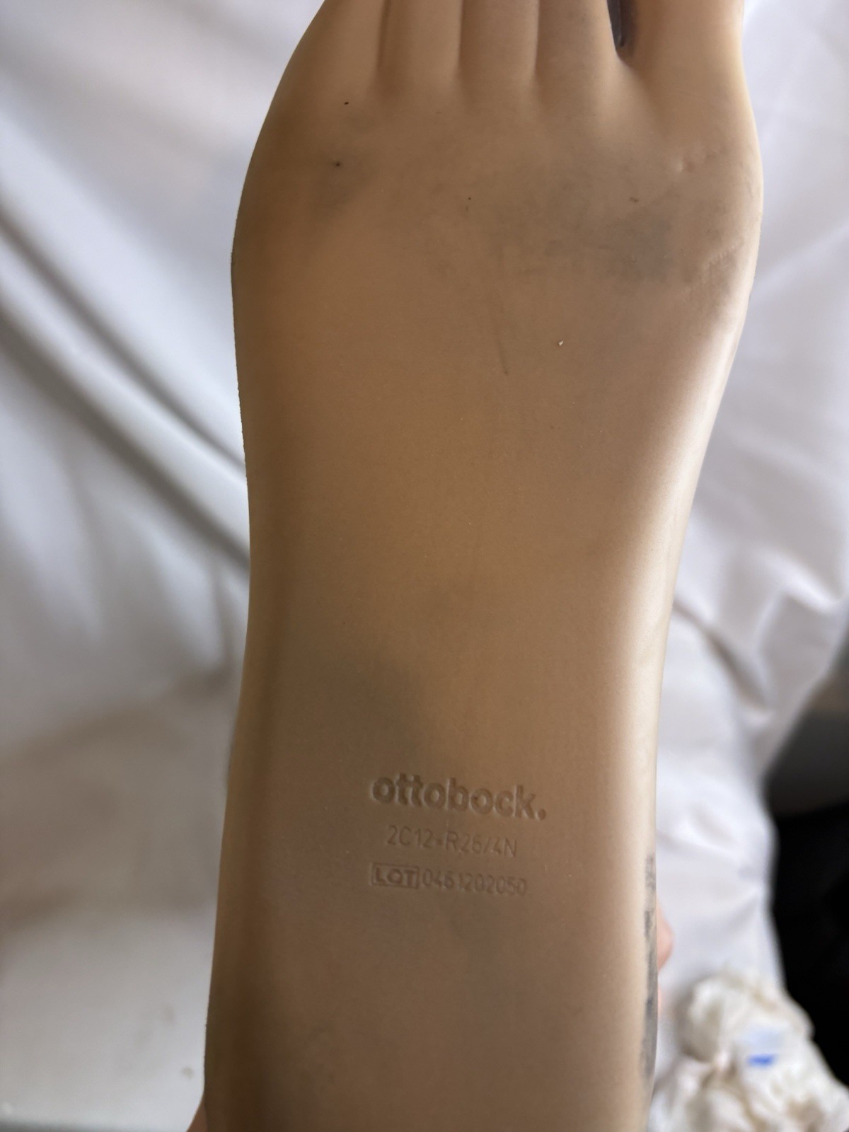 Custom Ottobock Right prosthetic foot, model 2C12