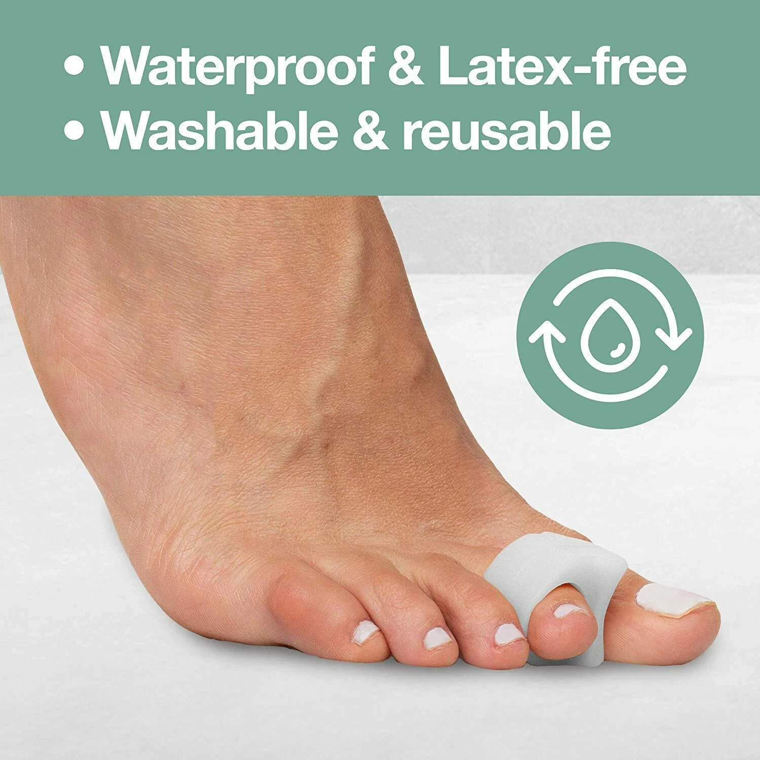 Toe Corrector Bunion Straightener 4 Single Loop Spacers Separators Foot