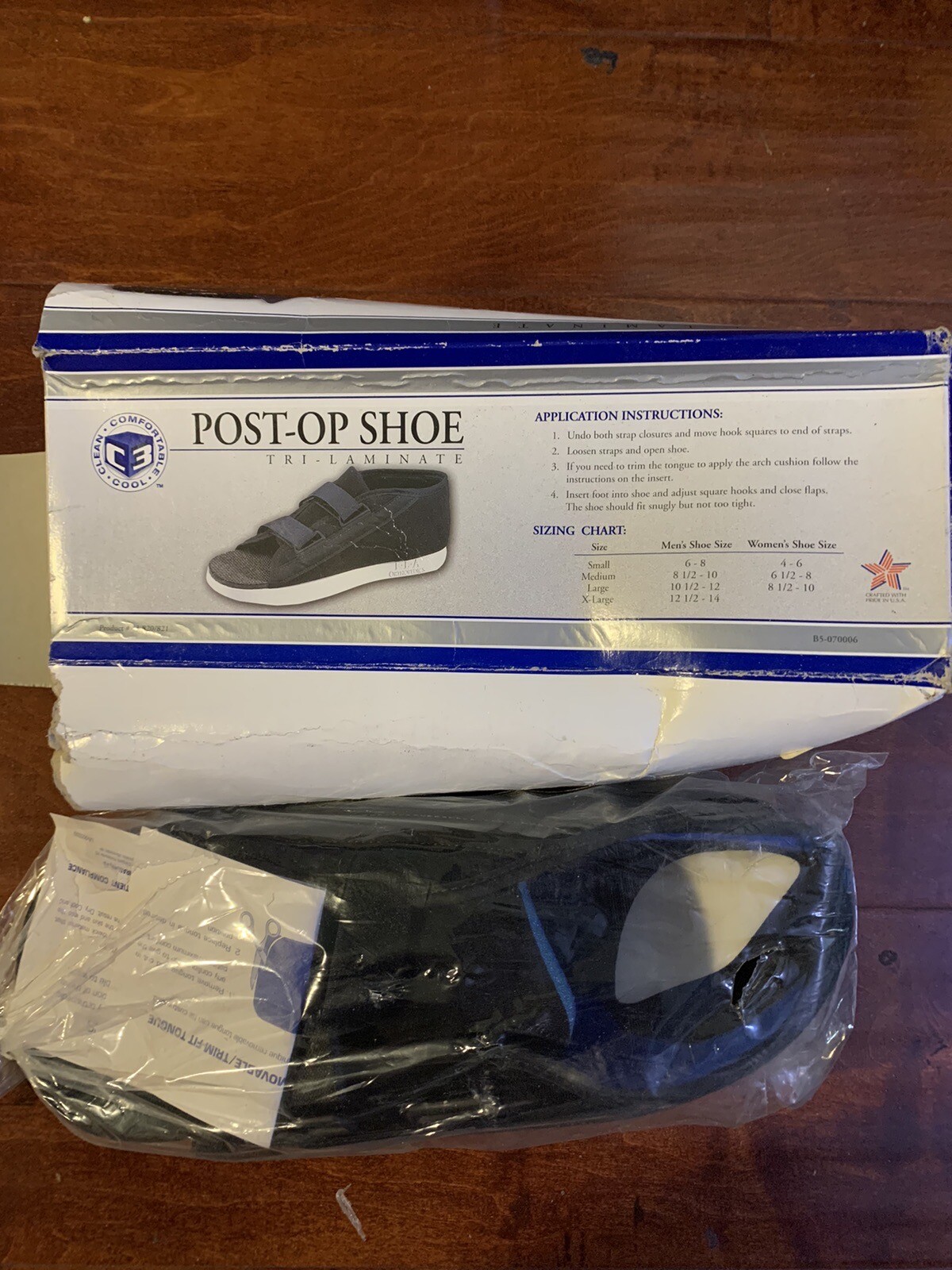F.L.A Post-Op Shoe Men XL Black