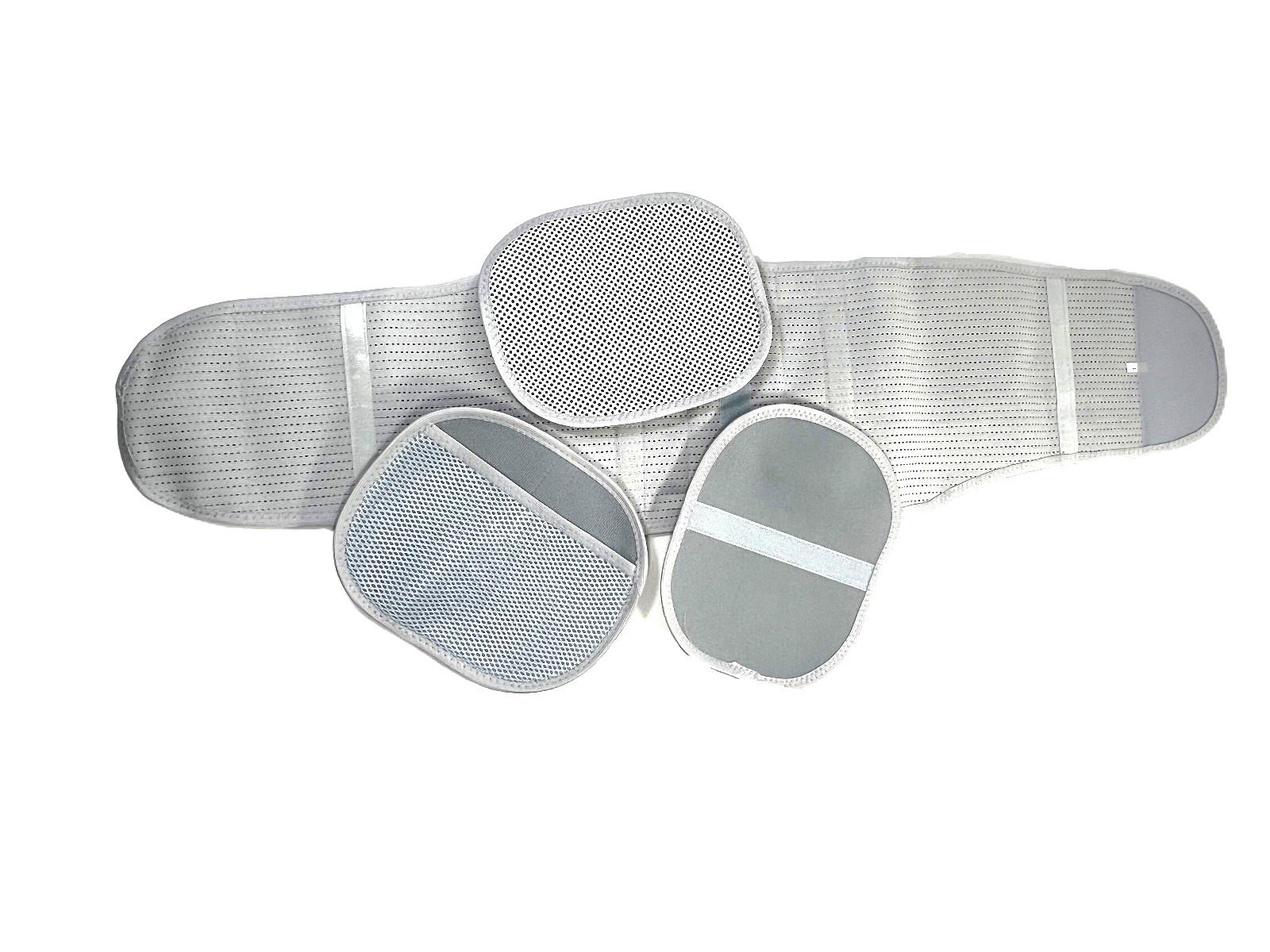 Ozerty Support Adjustable Lumbar Lower Back Brace Support Belt -Grey size 8