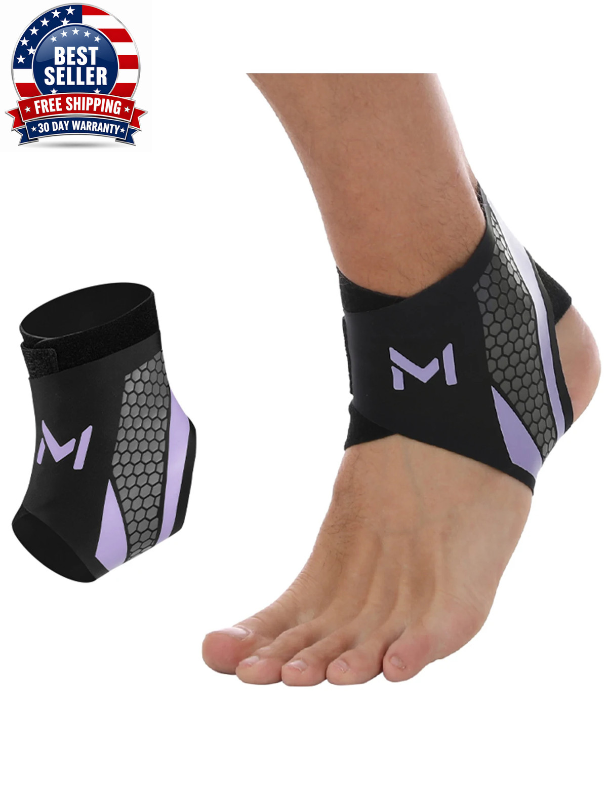 1Pc Cooper Ankle Support Compression Foot Sleeves for Men and Women Bracer Ankle