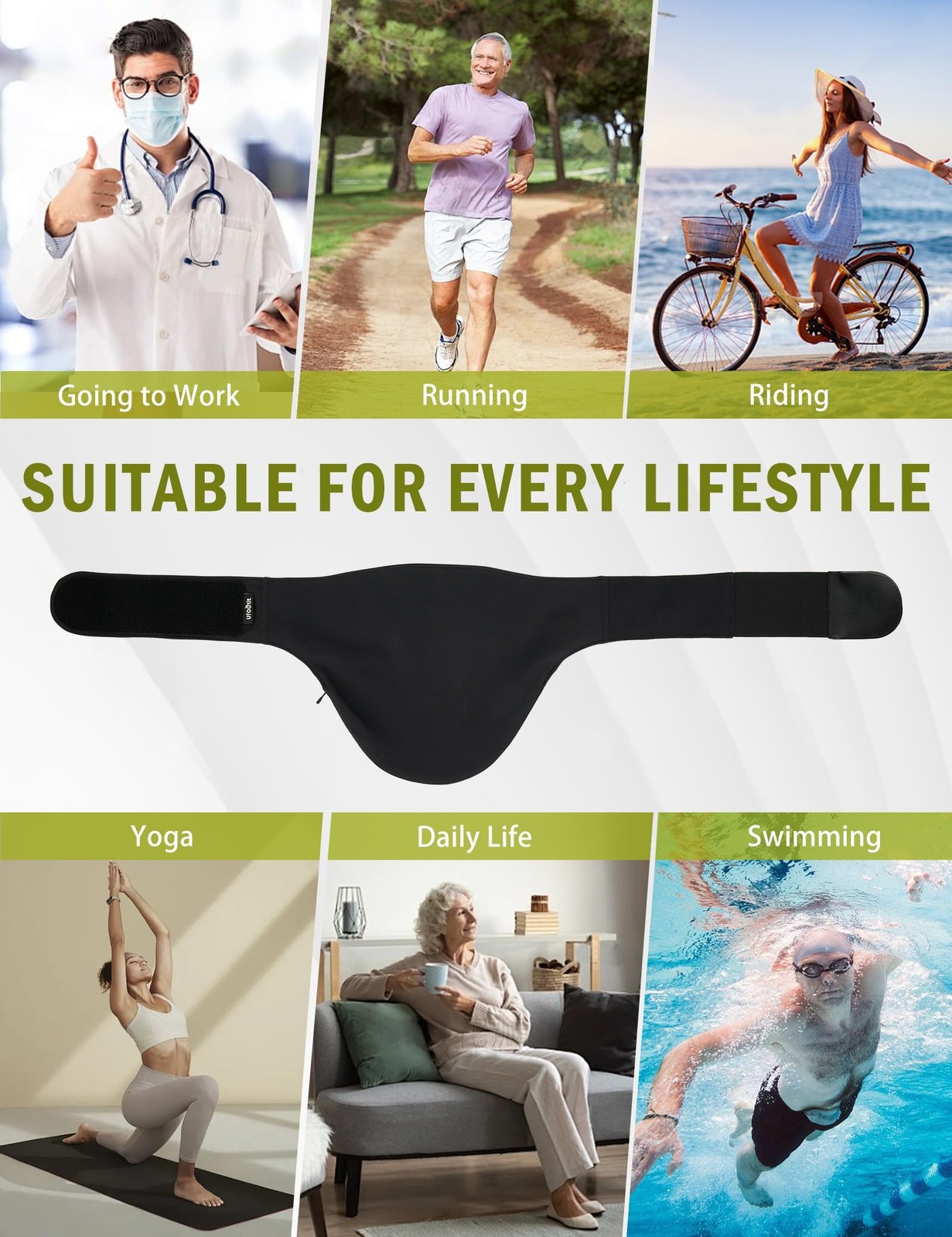 UFootIt Ostomy Bag Covers, Colostomy Bag Covers for Men and Women to Hold Ost…