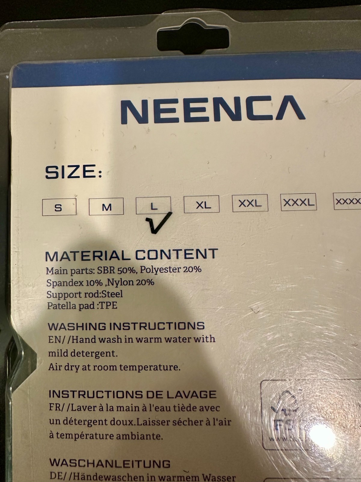 Neenca Embrace Life HX035/042 Large Knee Brace Sports Protection Series *NEW*