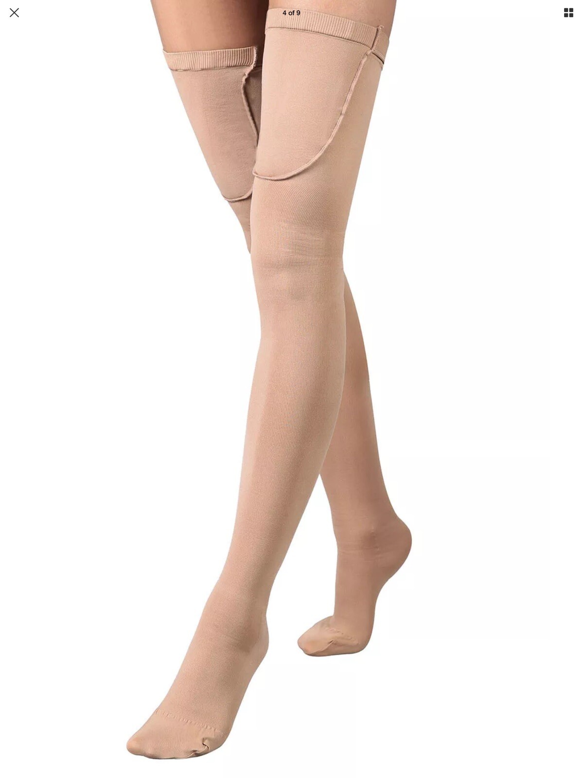 +MD ® Graduated Firm Compression Suport 15-20mmHg Moderate Anti Embolism Socks
