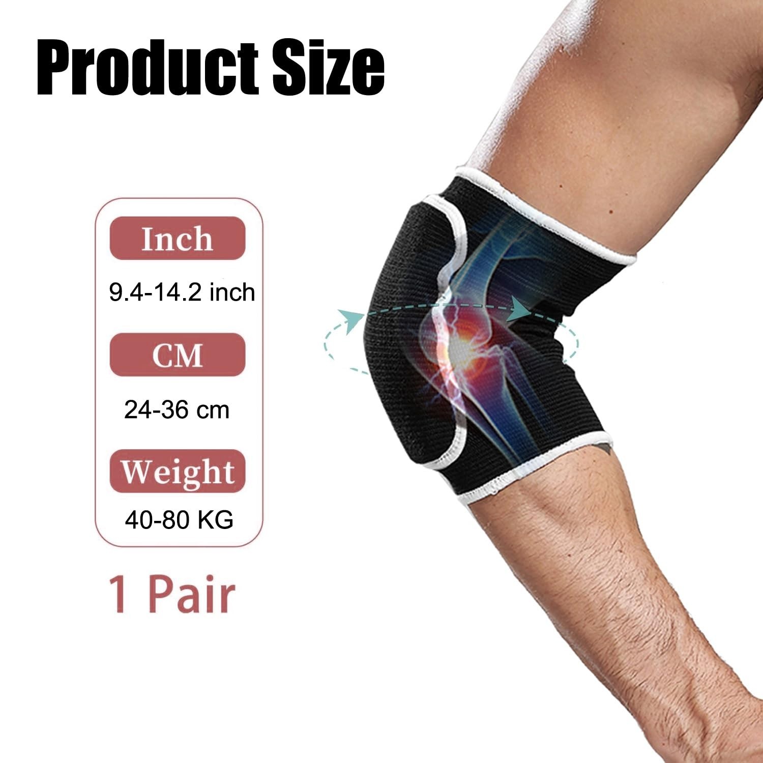Volleyball Elbow Pads Compression Arm Bracees Support Fitness Knee Protector …