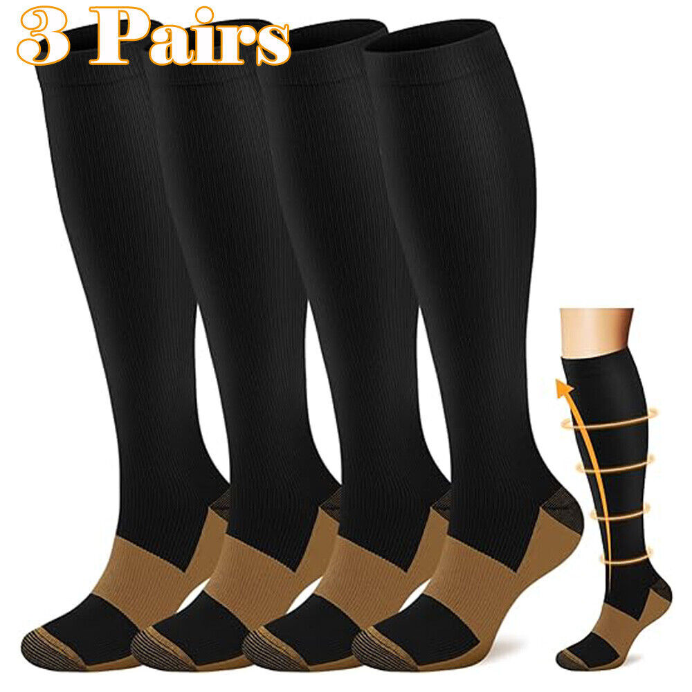 Compression Socks 20-30 mmHg Medical&Althetic for Edema, Diabetic, Varicose Vein