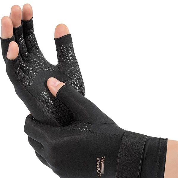 Copper Fit Unisex Hand Relief Compression Gloves Small/Medium Lot of 2 Pairs