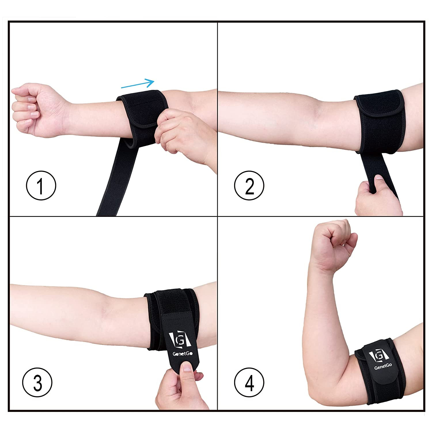 Bicep & Tricep Tendonitis Brace Compression Sleeve – Pain Relief for Bicep and T