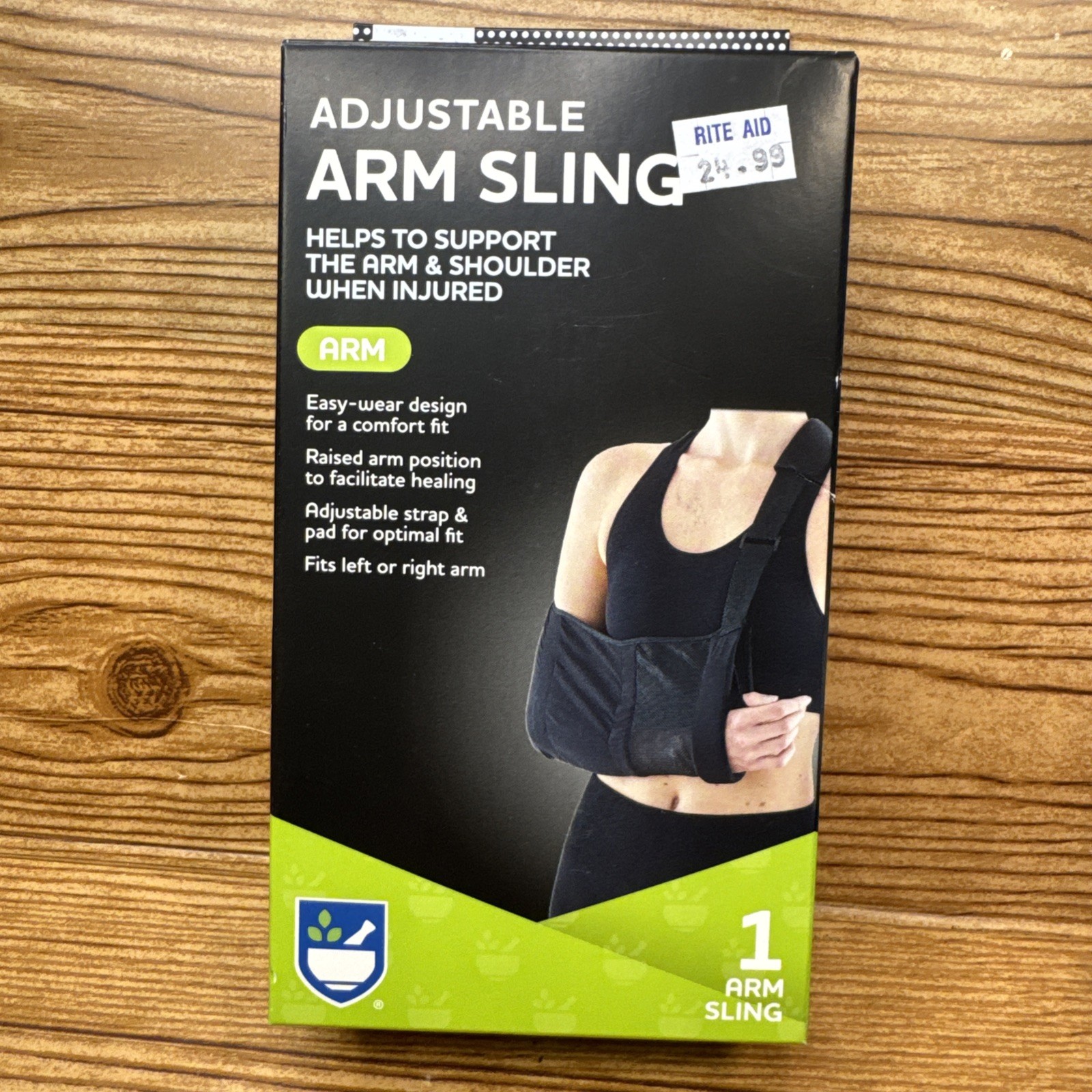 New ~~~ Adjustable Left Or Right Arm Sling Comfort Fit One Size Support