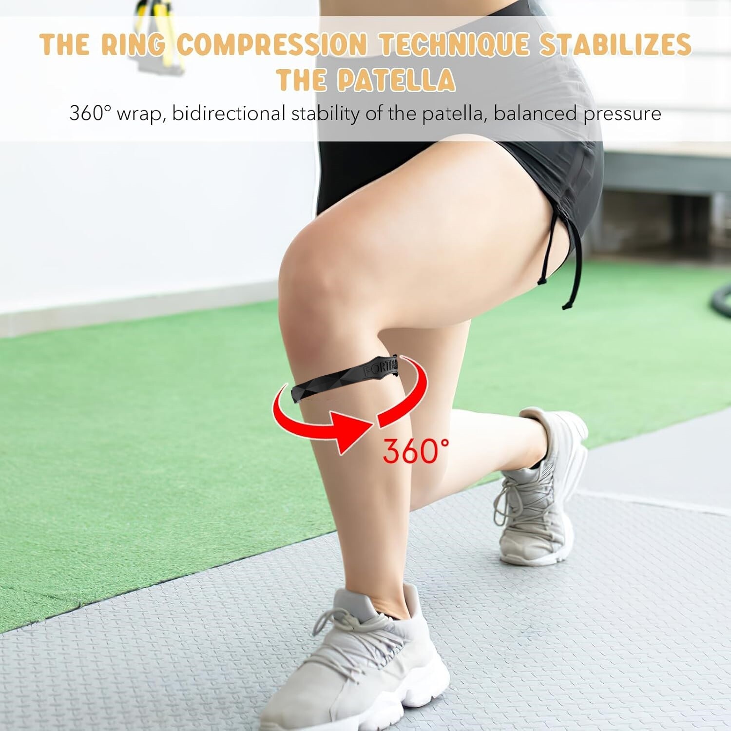 2PCS Patella Tendon Knee Straps Soft Sports Support Band Portable Stabilizer Gym