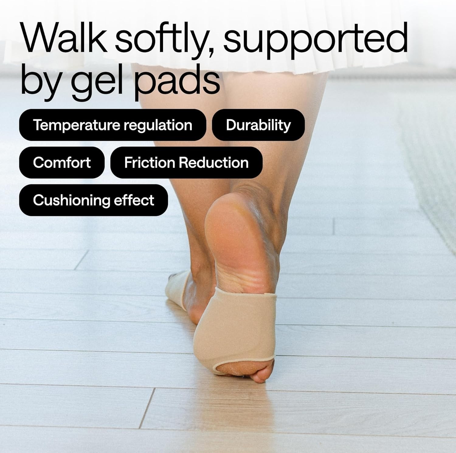 Metatarsal Pads Gel Ball of Foot Cushions Pain Relief Forefoot Support 2 Pairs