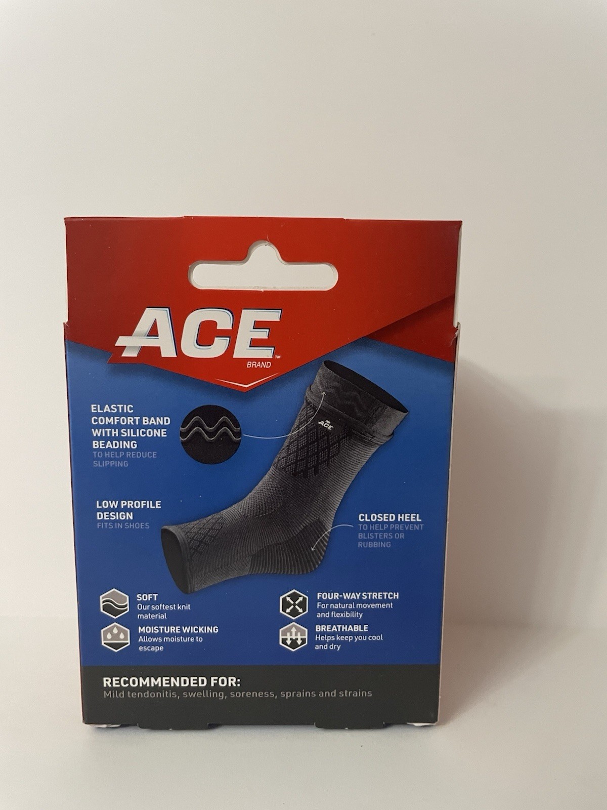 Ace Ankle Flex Comfort Compression Sleeve OS 208710 BRAND NEW