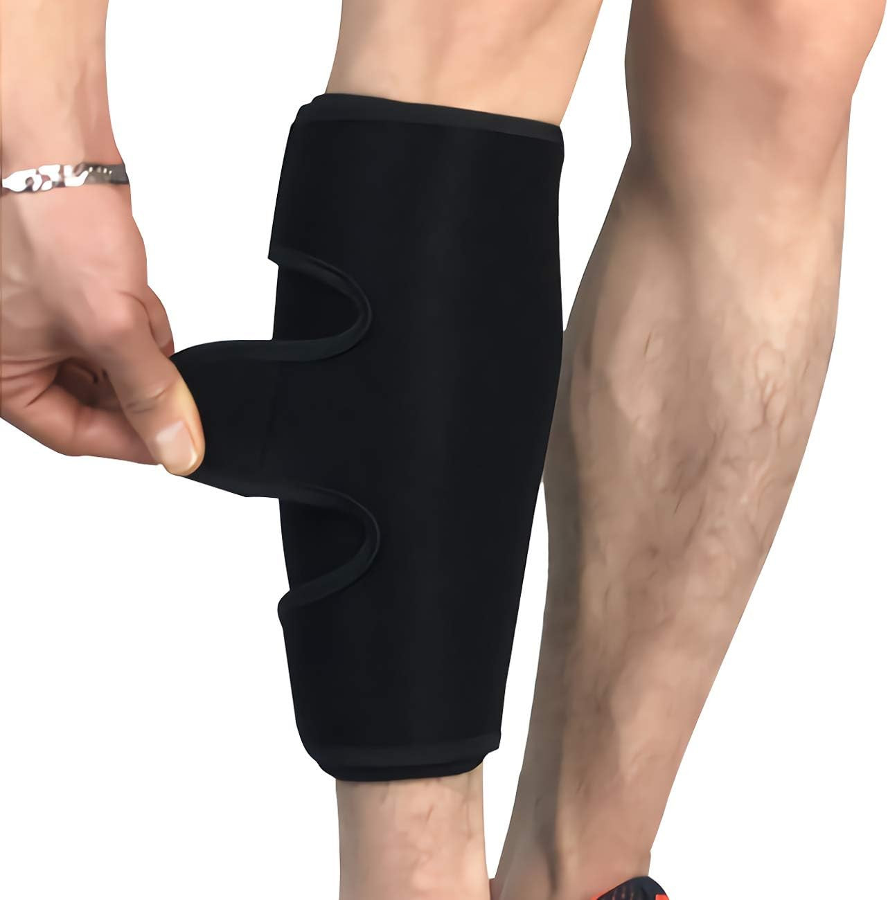 Calf Brace, Shin Splint Compression Sleeve (1 Pair) for Swelling, Edema, Hiking,