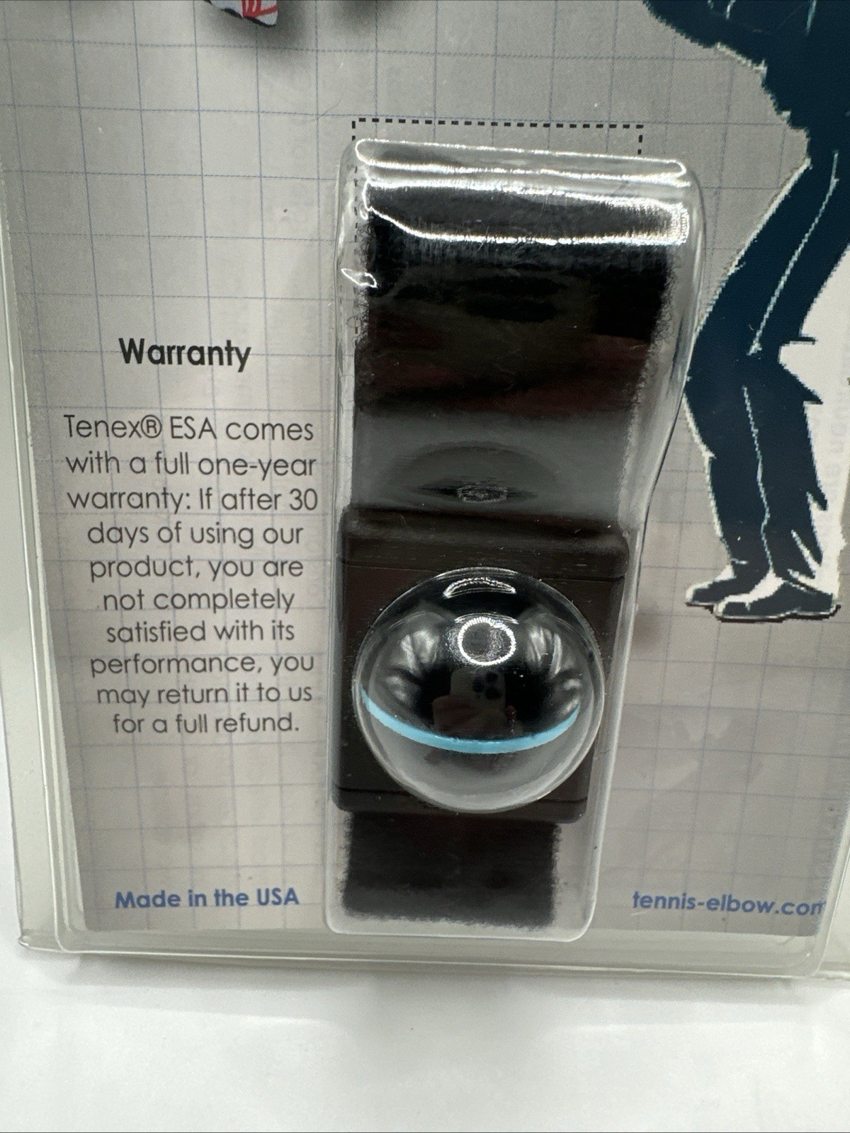 TENEX Elbow Shock Absorber Tennis Golf Elbow Support Brace NOS Sealed Swing Help