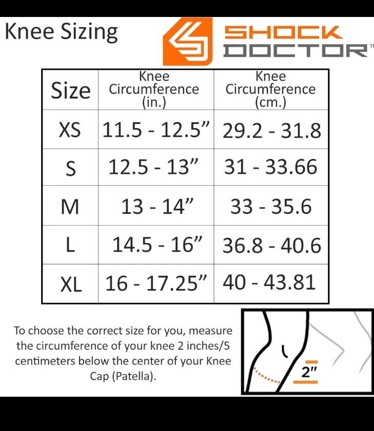 Shock Doctor Knee Support Brace with Dual Hinges – Black Level 3 Size XL
