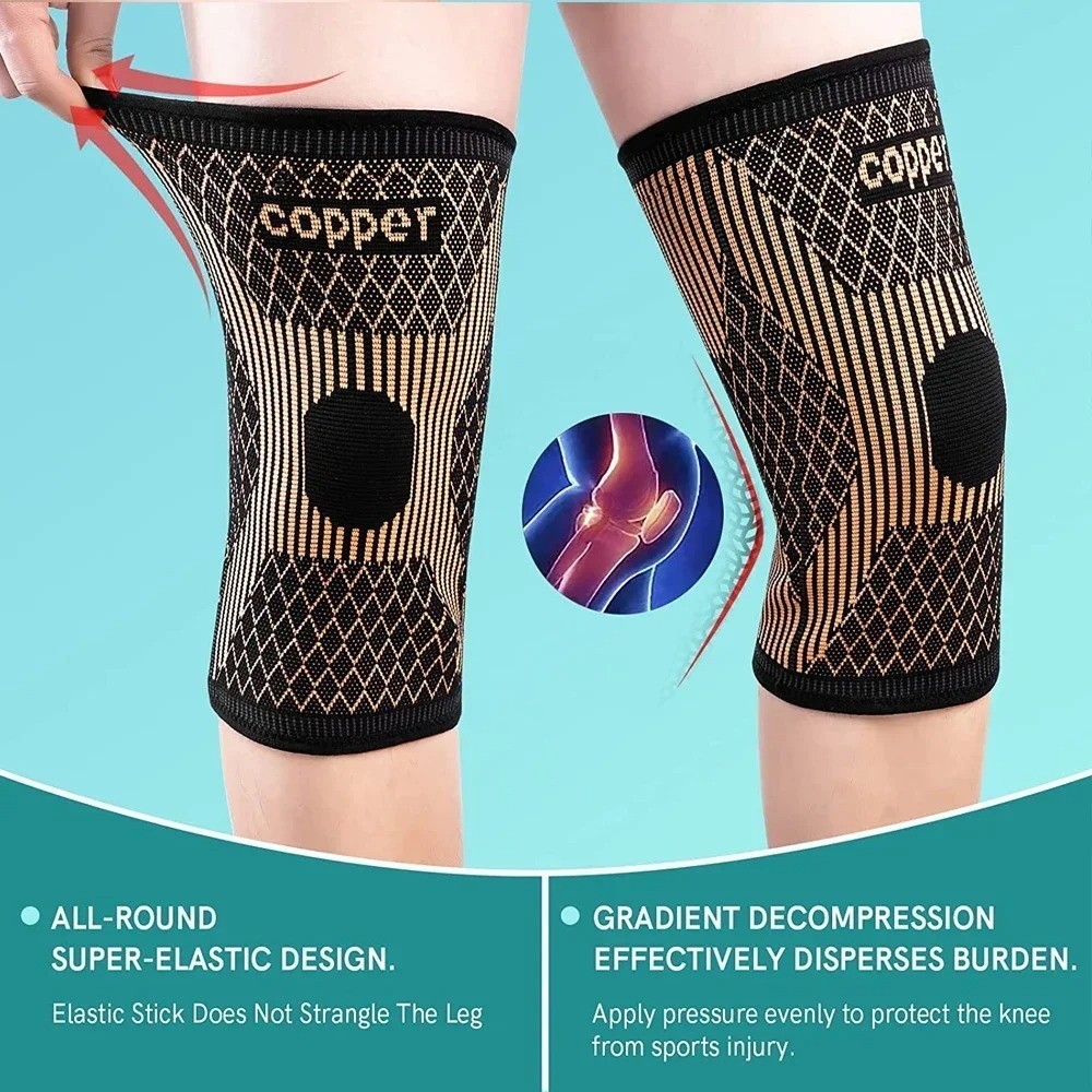 Knee Brace Compression Sleeve for Arthritis Support Sports Running Men Women