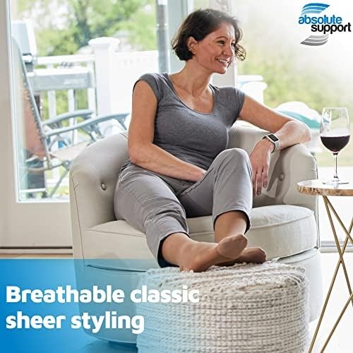 (3 Pairs – Closed Toe) Made in USA – Compression Socks for Women 15-20mmHg – …