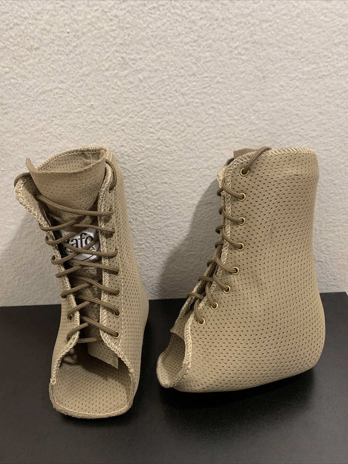 Azafo Arizona Biege Mash LACE UP Left E & Right D Ankle Brace ORTHOPEDIC Boot