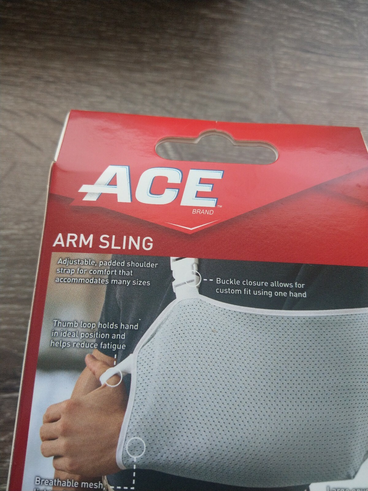 ACE Arm Sling One Size Adjustable Padded Shoulder Strap Breathable