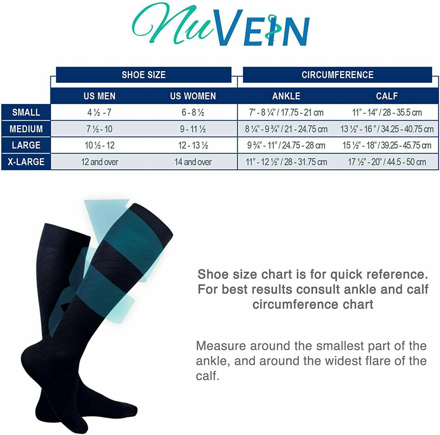 Two Pack NuVein Regular Strength 15-20mmHg Compression Travel Socks Brown Large