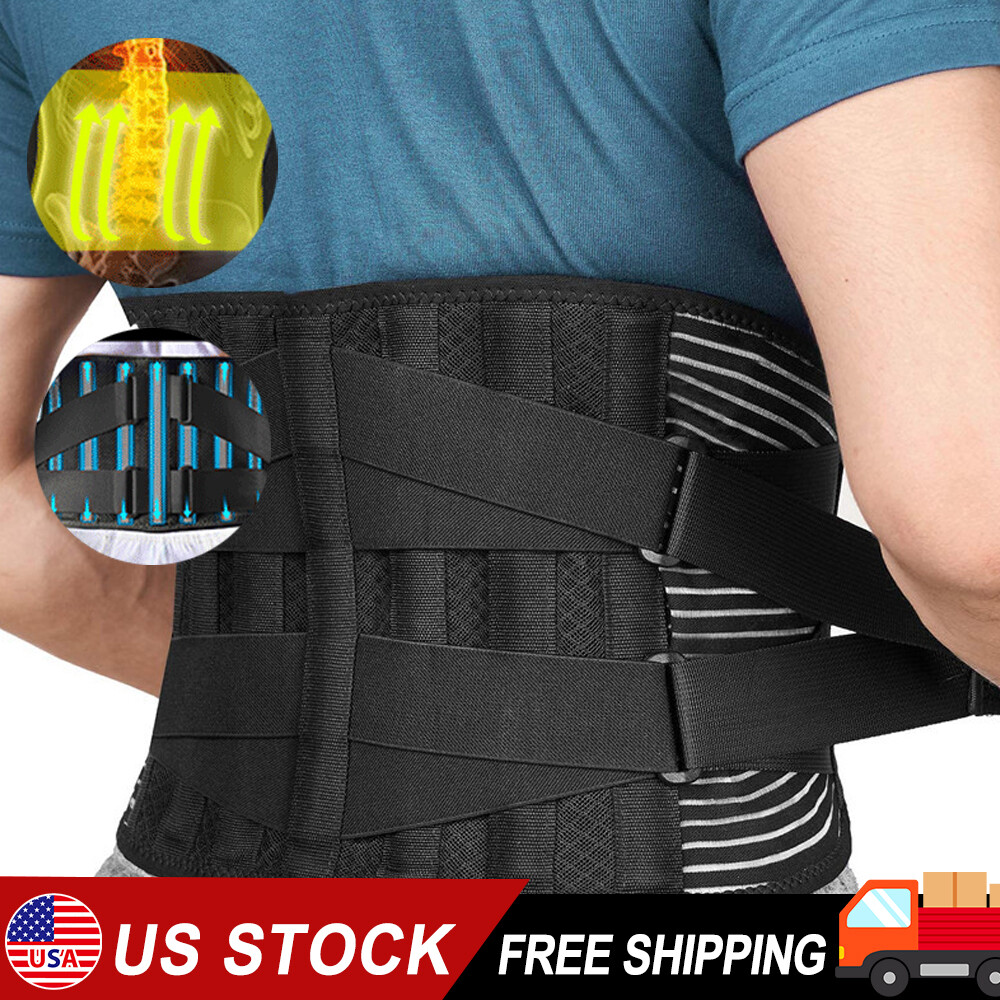 Lower Back Brace- Pain Relief Lumbar Support Waist Belt Men Women -US Seller
