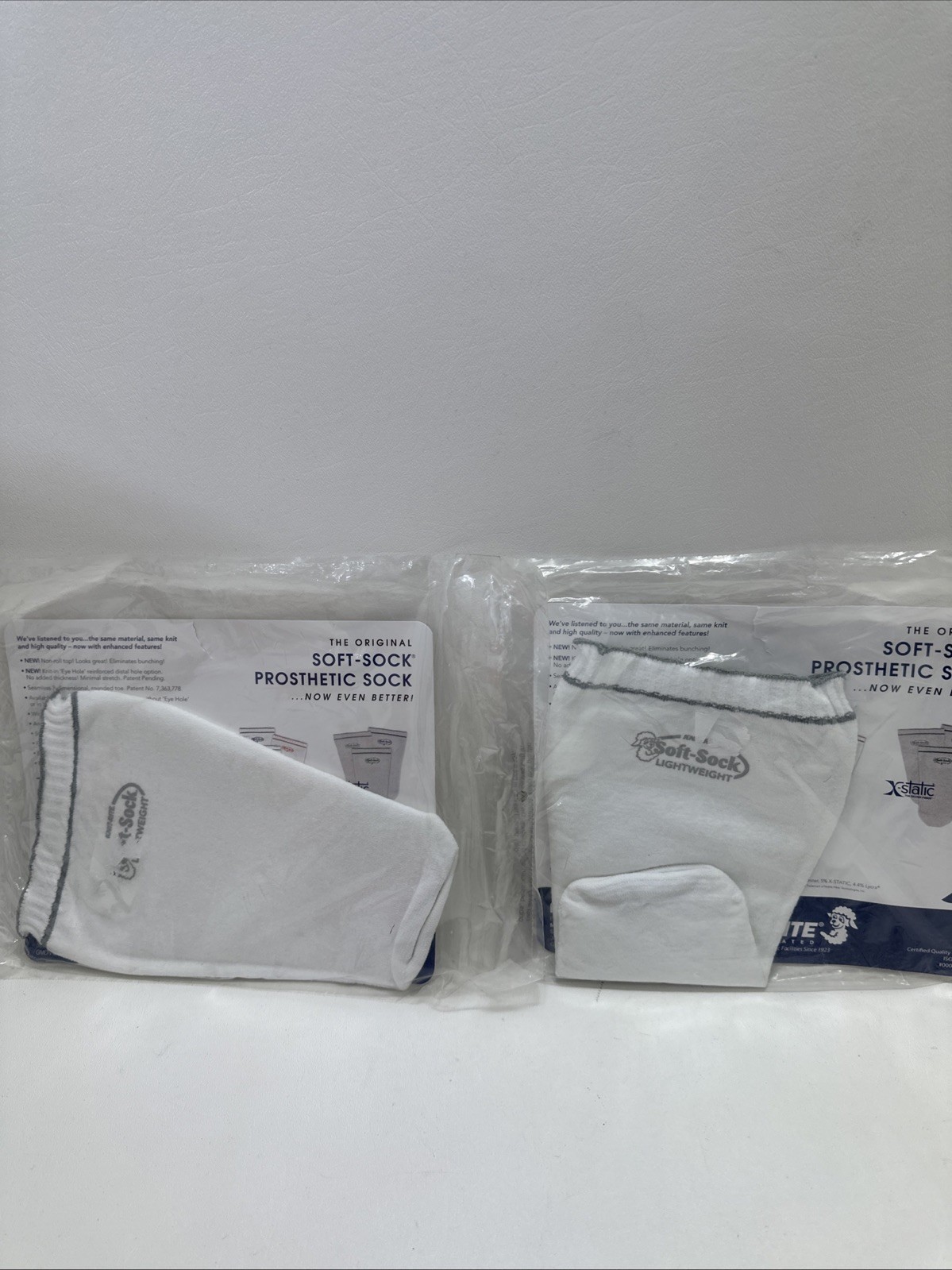 Knit-Rite Prosthetic Soft Sock Size #1 #2 8-12 LTWT Hole 1SPSRGXS Lightweight
