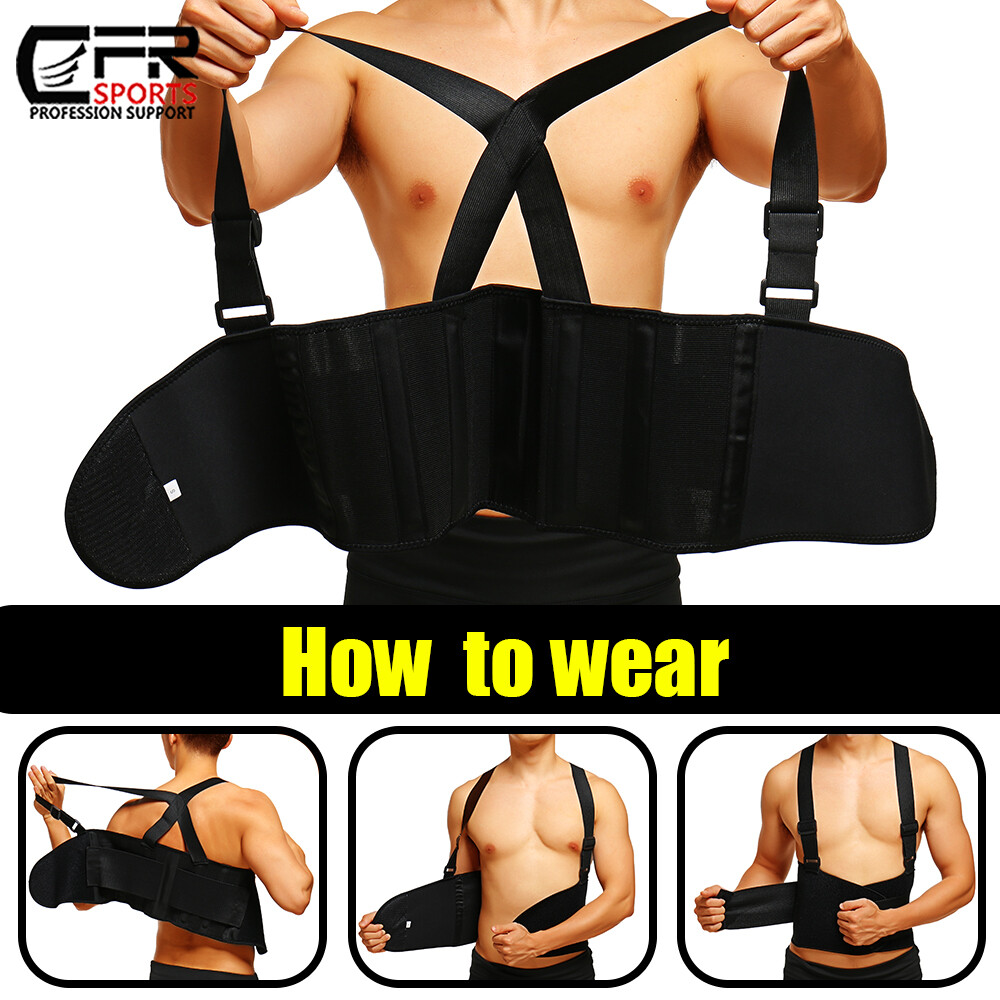 Back Brace Lower Lumbar Support Waist Suspender Belt for Heavy Duty Lifting Pain