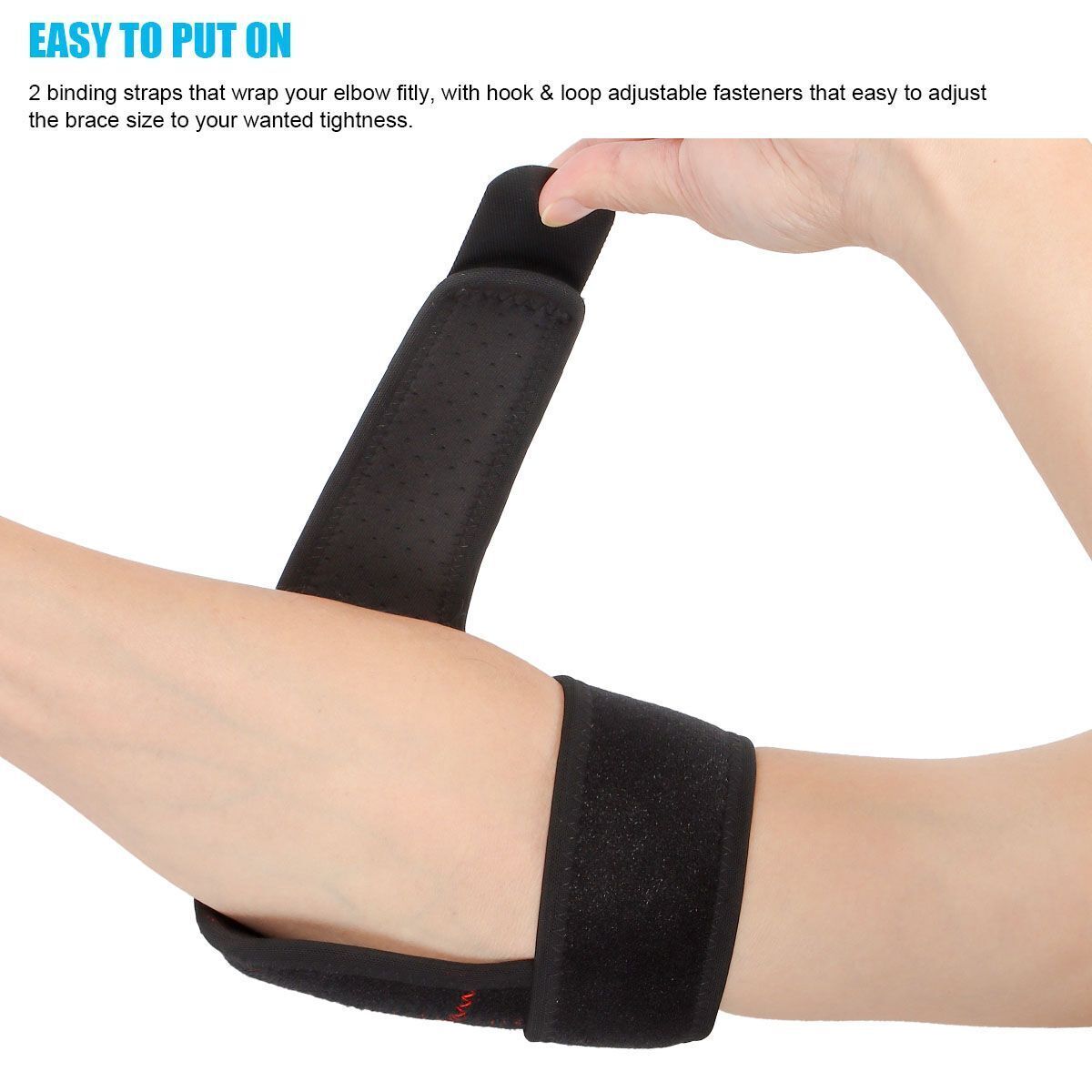 Elbow / Finger Brace Support Compression Sleeve Tennis Golfer Gym Arthritis Pain