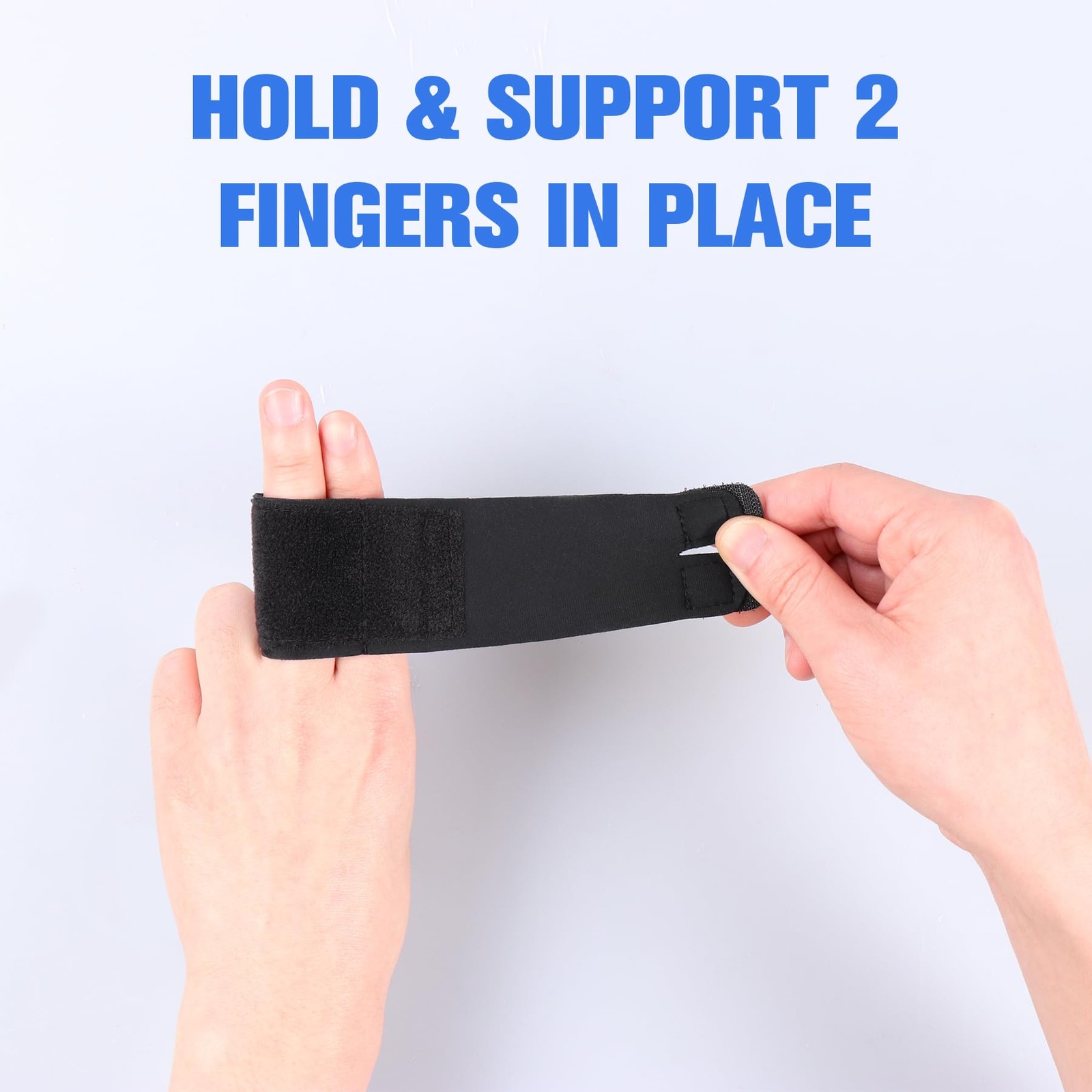 Cozyhealth Two Finger Splint(No Metal Support), Neoprene One Size