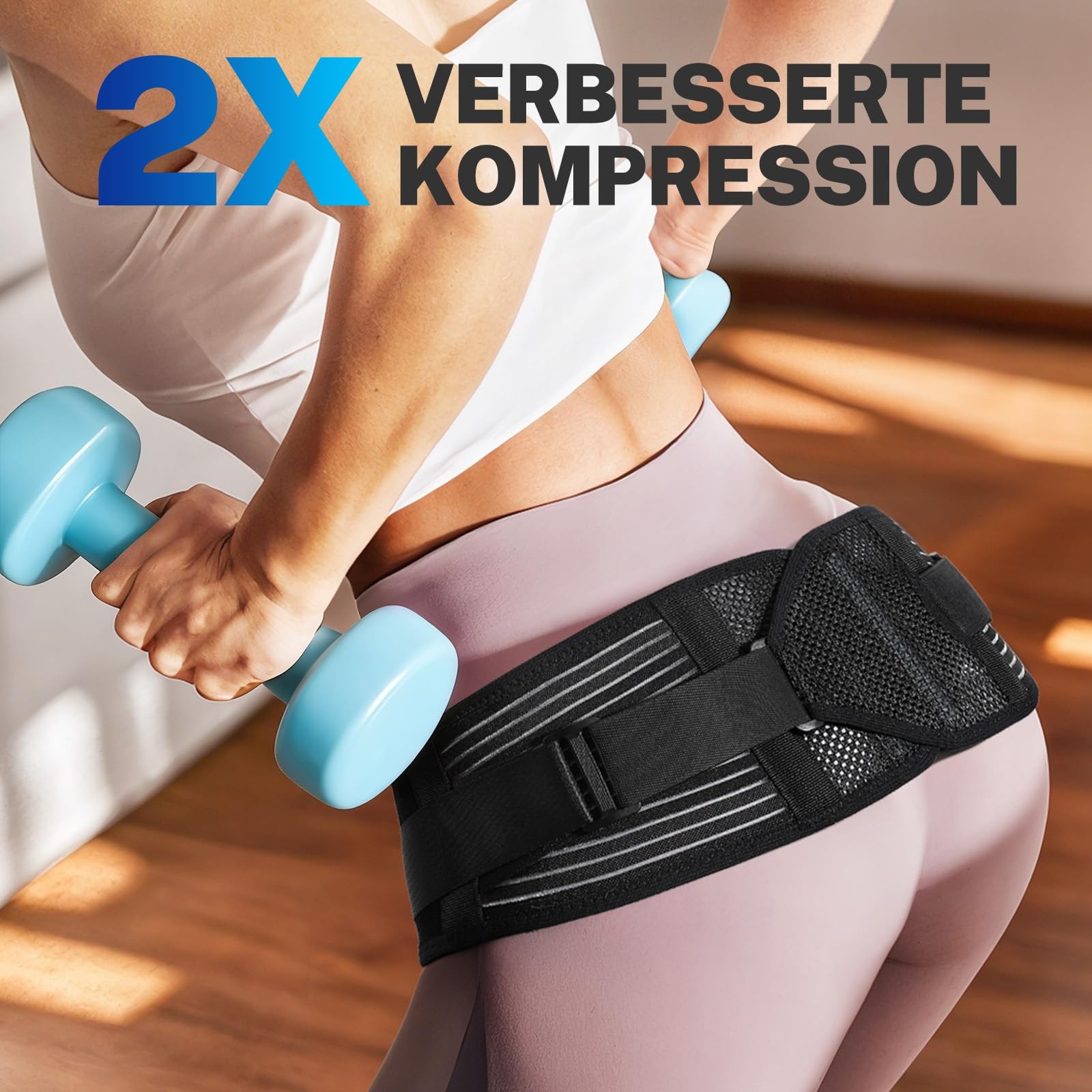 Fitomo SI Joint Hip Brace X-Shape Compression For Pelvic Stability, L BR11B