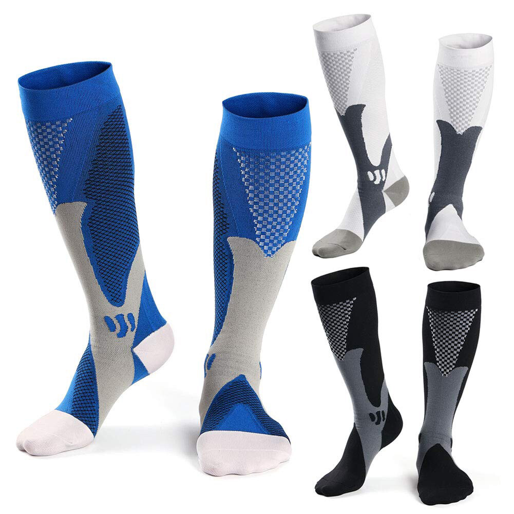 Comfy Compression, 2Pairs Calf Compression Socks for Fatigue, Pain, Leg Swelling