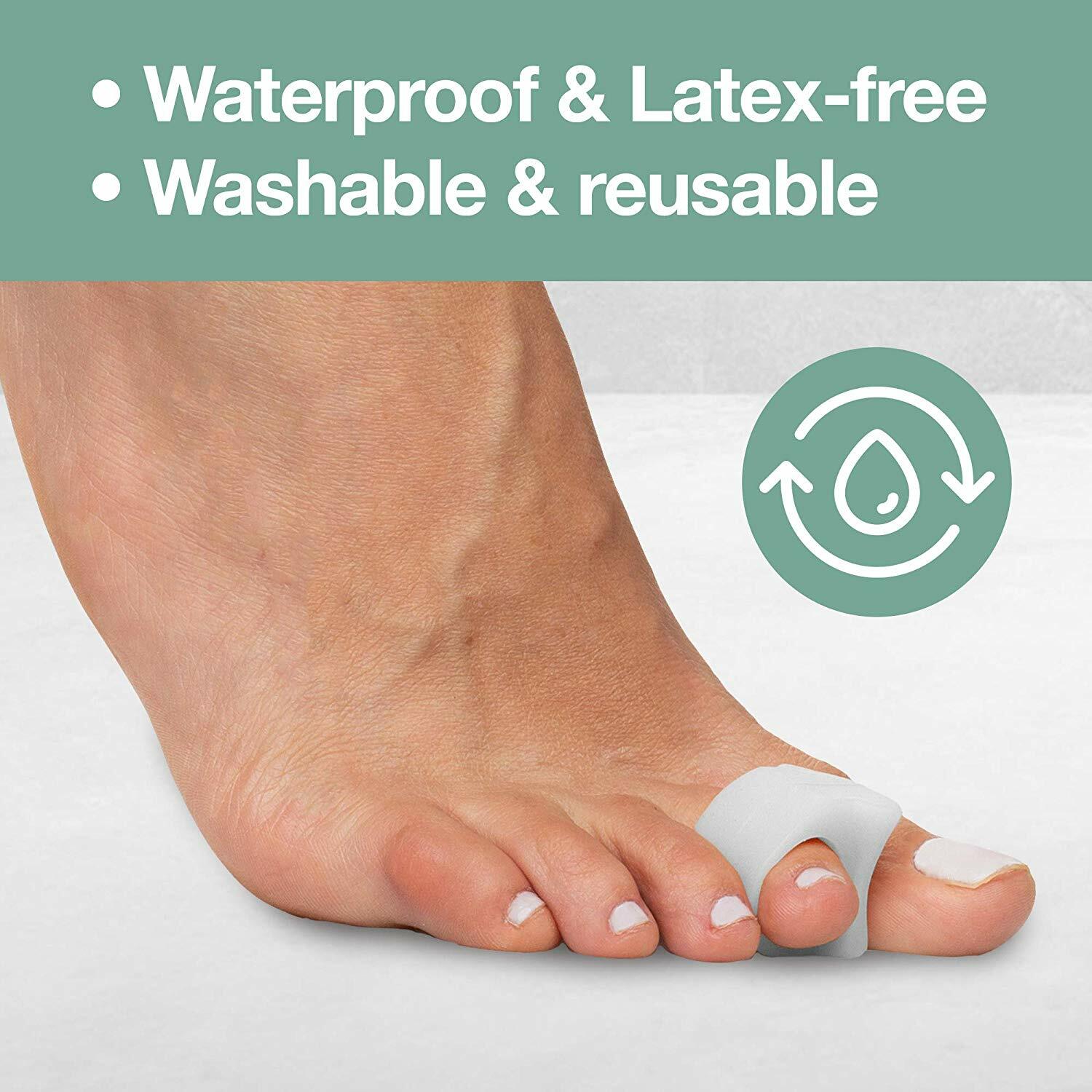 ZenToes Toe Corrector Bunion Straightener 4 Single Loop Spacers Separators Foot