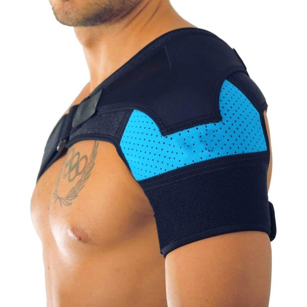 Healthy Lab Co Compression Shoulder Support Brace Sleeve for Dislocation Torn