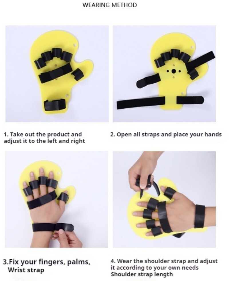 Finger Orthotics Fingerboard Stroke Hand Splint Training Support for Both Hand