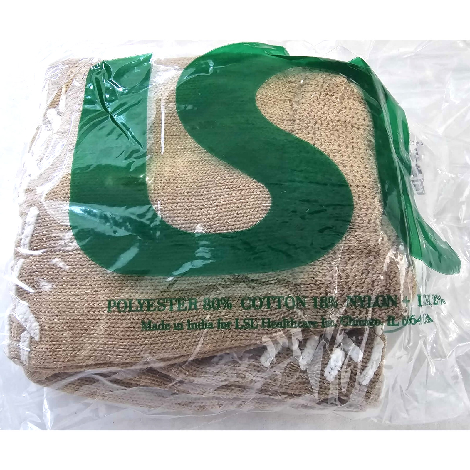 Non-Slip Hospital Socks E11218XL Beige Size XL LSL Healthcare 6 Units