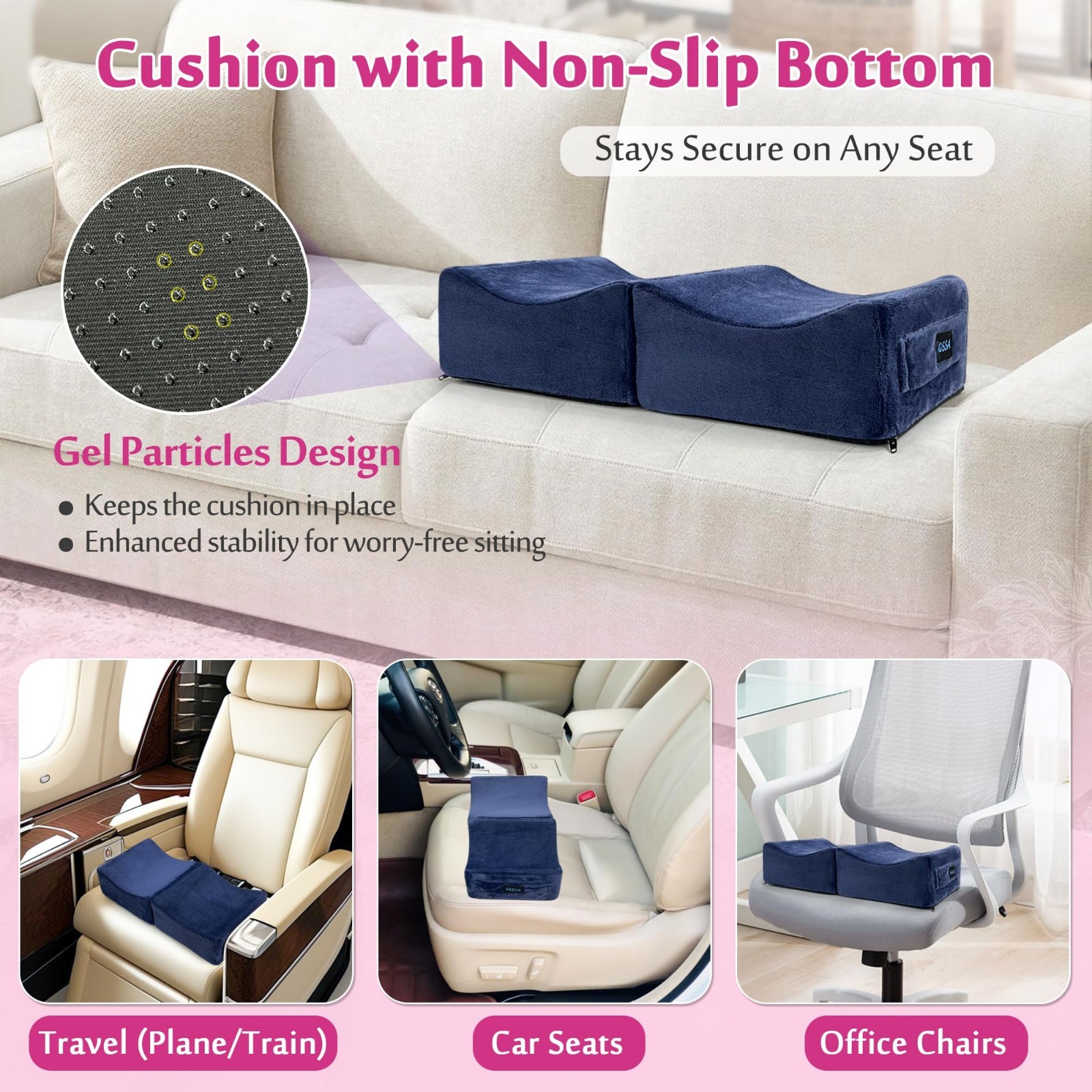 BBL Pillow for Brazilian Butt Lift Surgery – Post Recovery Seat Cushion, Foam Bo