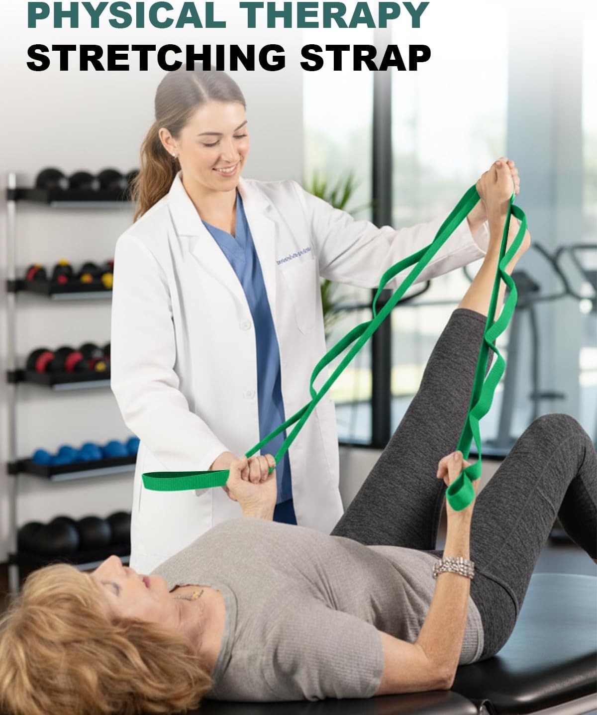 High-Quality 75″ Stretching Strap with Reinforced Loops for Daily Stretching