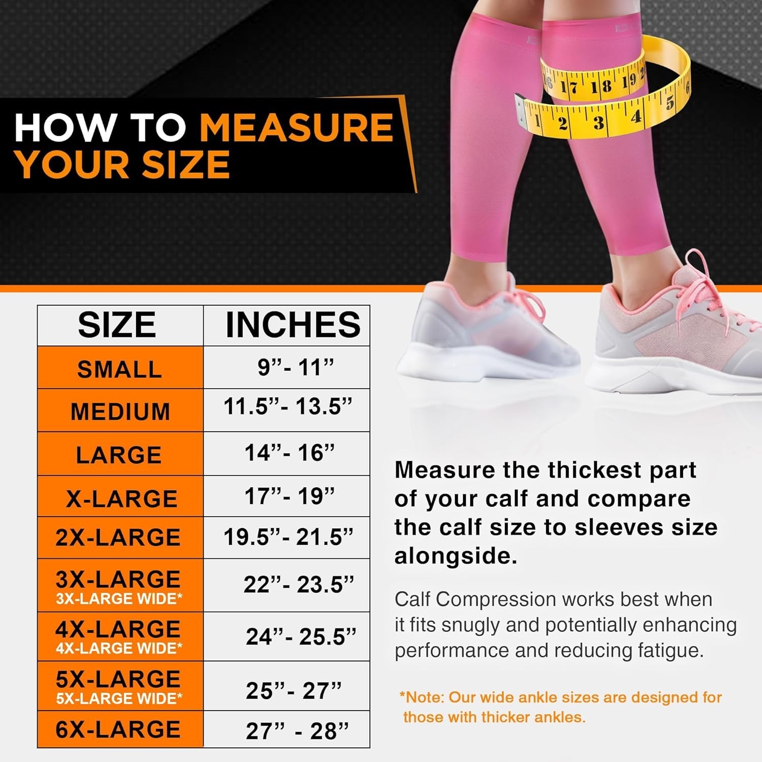 Active Lifestyle Compression Calf Sleeves – Support for All-Day Wear in Pink
