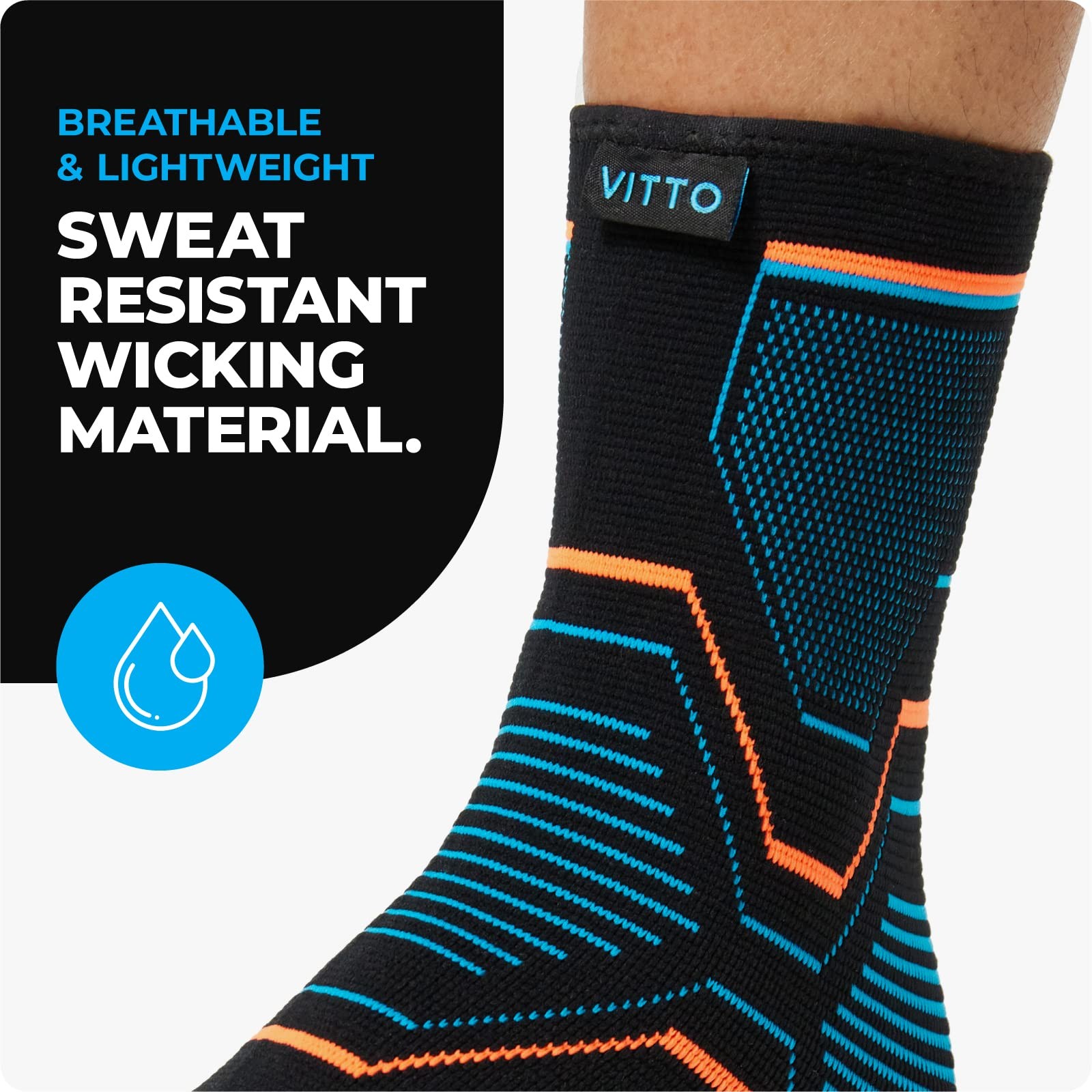 Ankle Brace For Sprained Ankle Compression Sleeve Men Women Joint Injury Large
