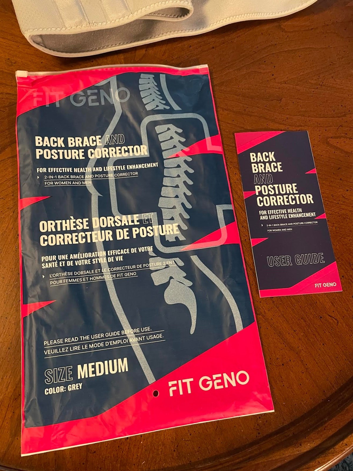 Back Brace & Posture Corrector.Medium. Fit-Geno brand. Only tried on, never worn