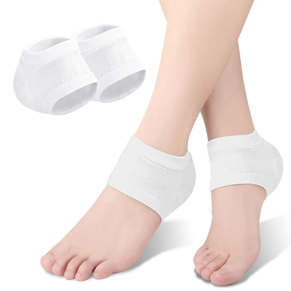 2Pcs Silicone Heel Protector Feet Skin Care Socks Sleeve Heel Spur Pads For Reli