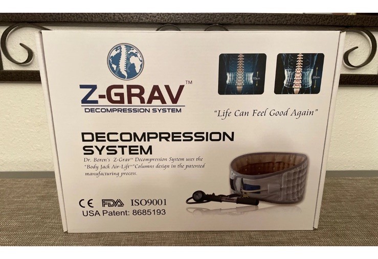 NEW! Z-Grav Spinal Decompression System Lumbar Belt For Back Pain Relief Sz. Lg