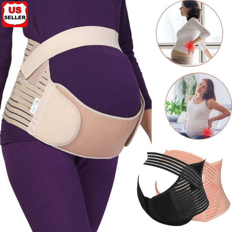 PREGNANCY MATERNITY BELT LUMBAR BACK SUPPORT WAIST BAND BELLY BUMP BRACE STRAPS