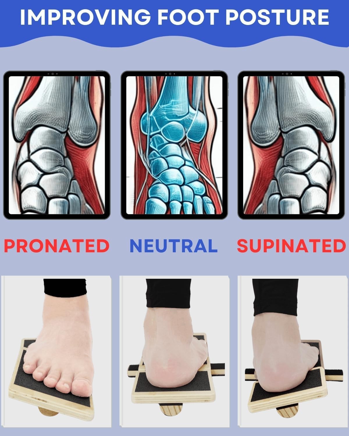 Ankle Strengthener, Single Leg Balance Board for Ankle Rehab, Foot Trainer fo…
