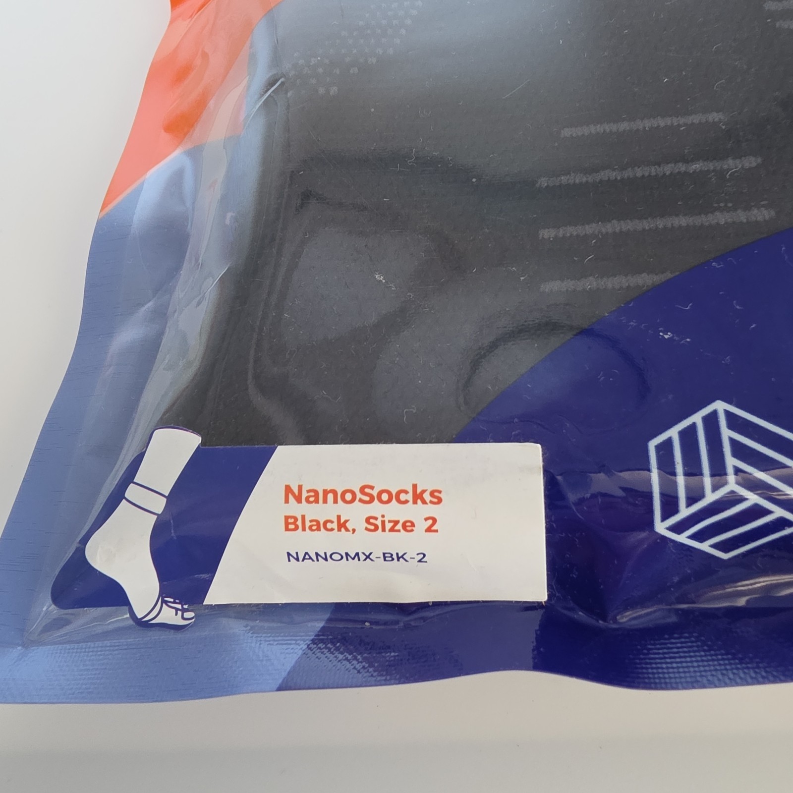 Nanosocks Compression 3D Nano-Weave Technology Black S 2 Medium 1 Pair Of Socks