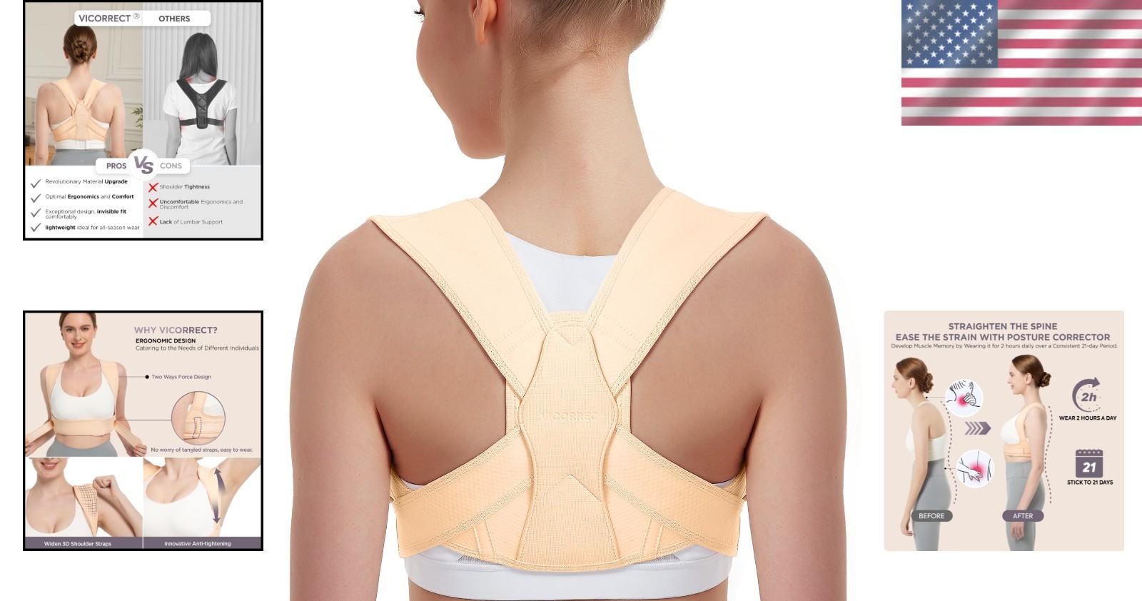 Adjustable Posture Corrector for Men & Women