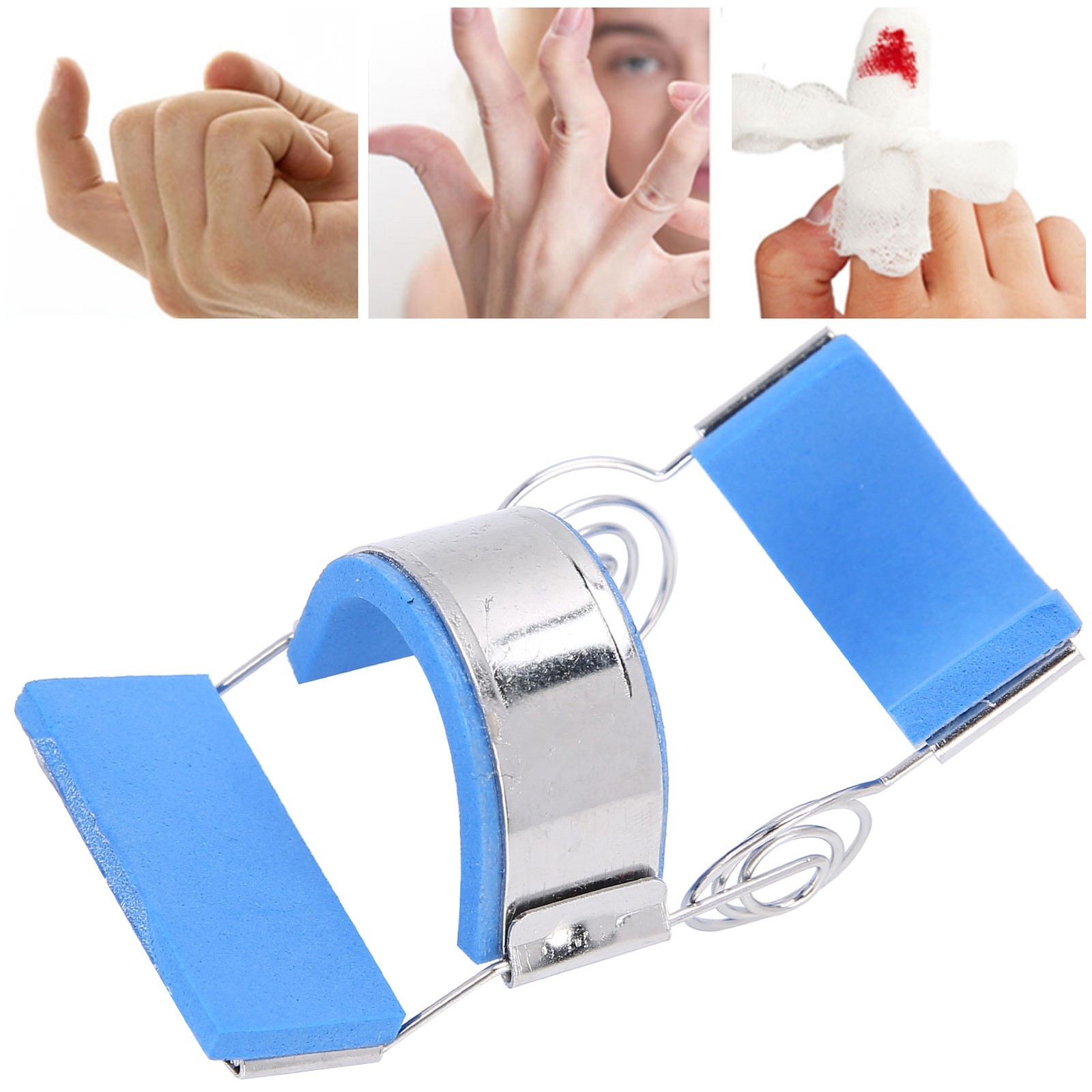 Stainless Steel Finger Rehabilitation Trainer Sprain Fracture Fixing Finger