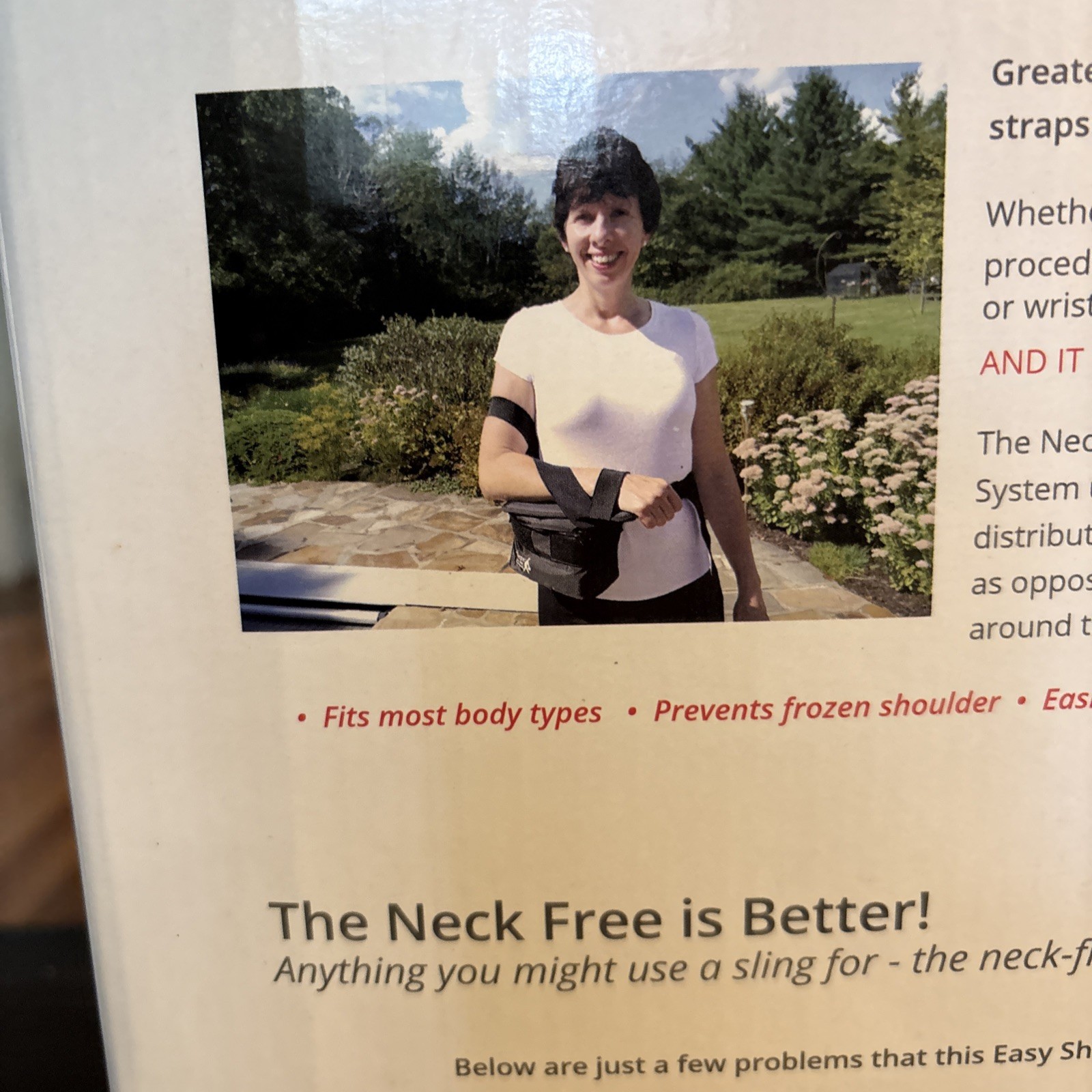 DITH Neck Free Shoulder System, arm sling, Immobilizer and Airplane Pillow NIB