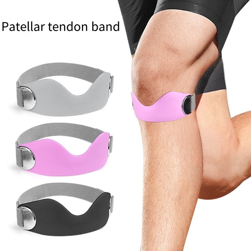 Silicone Patella Brace Shock Absorption Breathable Patella Knee Support Strap