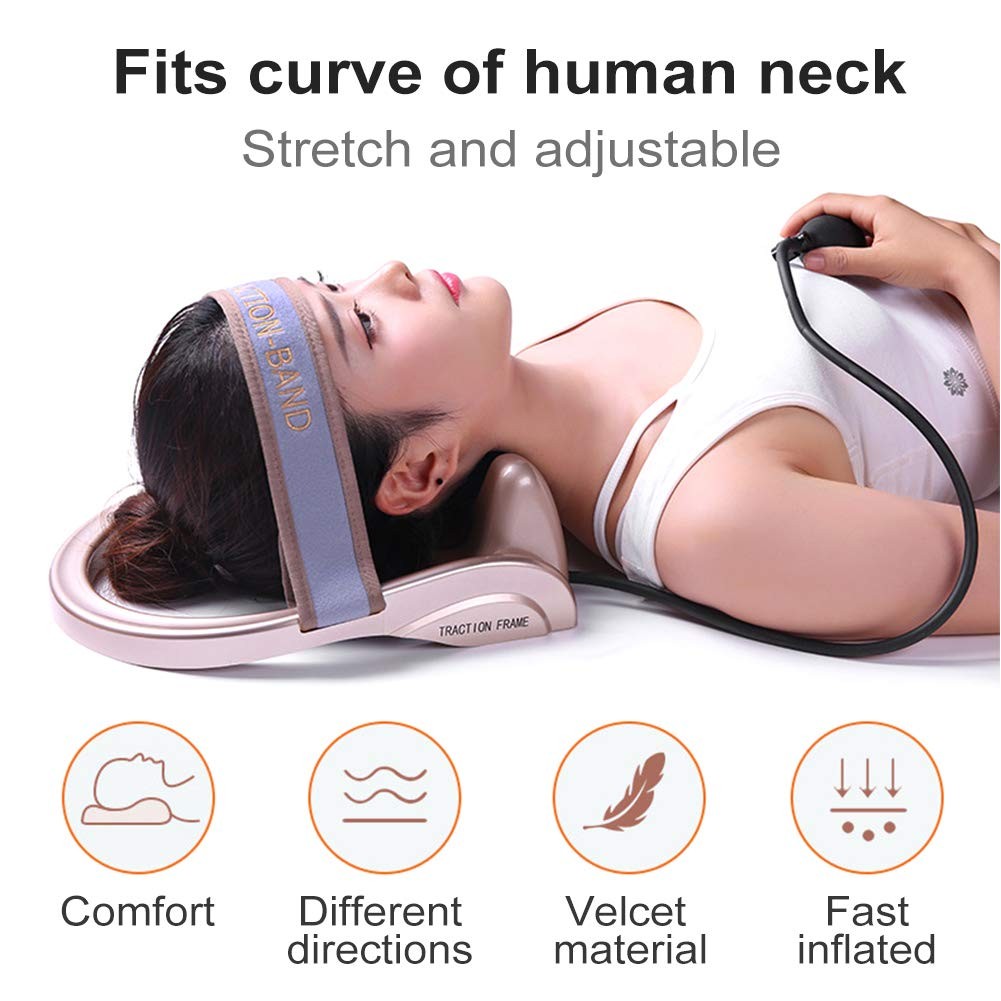 WOOLALA Cervical Neck Traction Device, Chronic Neck Pain Relief Muscle Relax …